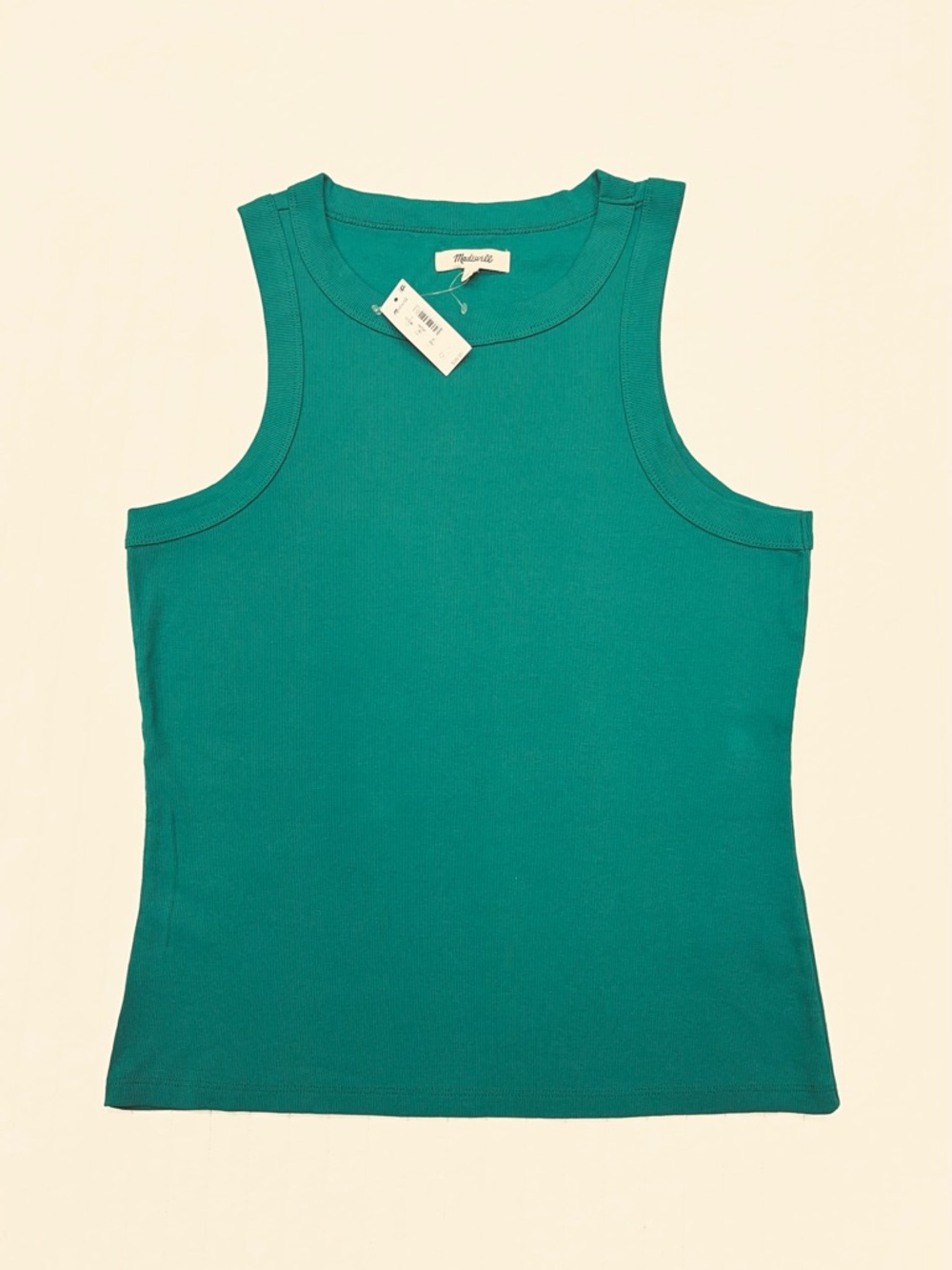NWT Madewell Deep Teal Ribbed Tank Top-
Size Large